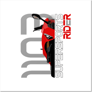 Supersports Rider Panigale V4 Posters and Art